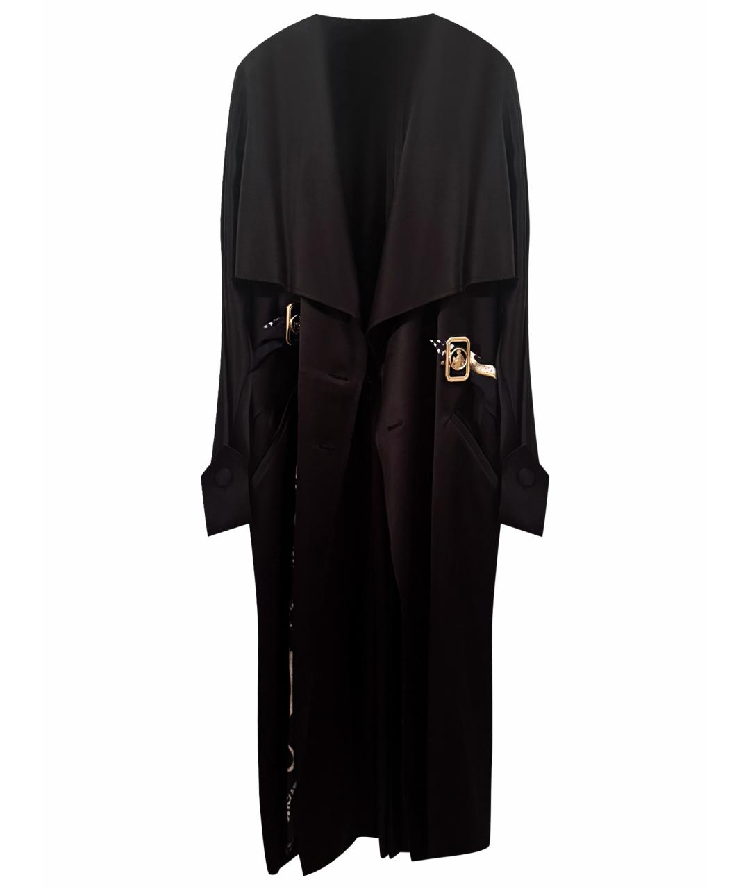 LANVIN Черный вискозный тренч/плащ, фото 1