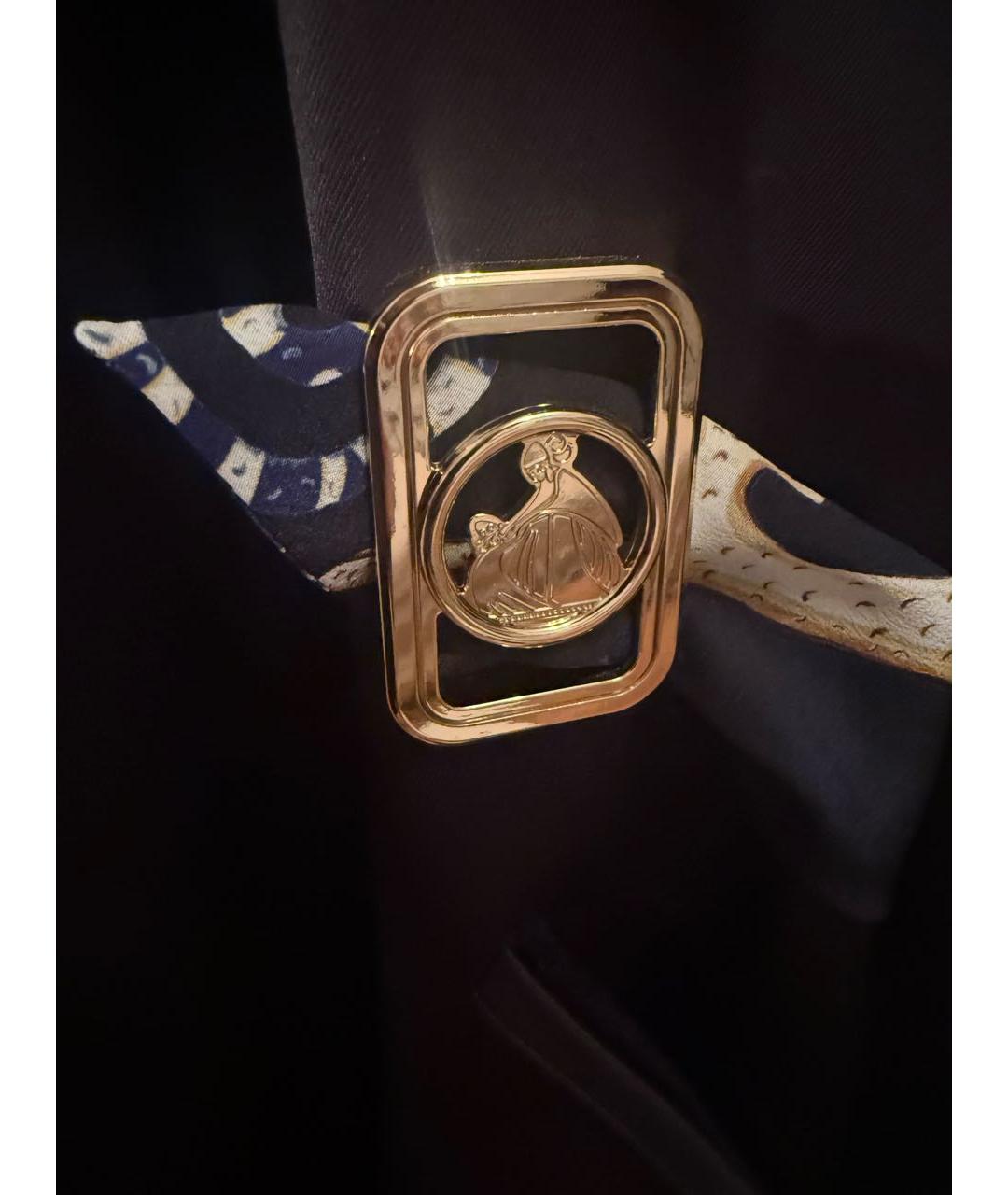 LANVIN Черный вискозный тренч/плащ, фото 4