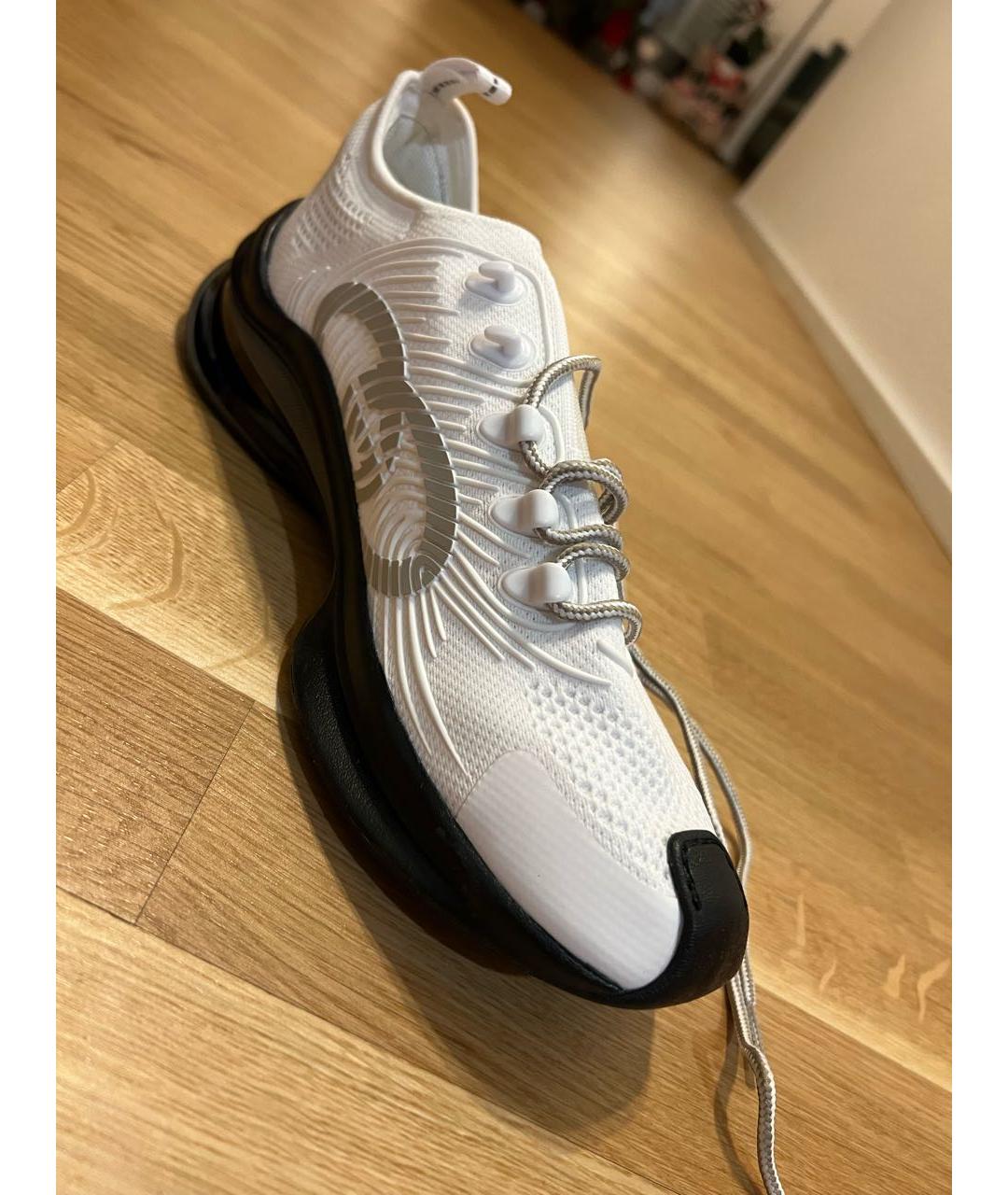 GUCCI Белые текстильные низкие кроссовки / кеды, фото 2