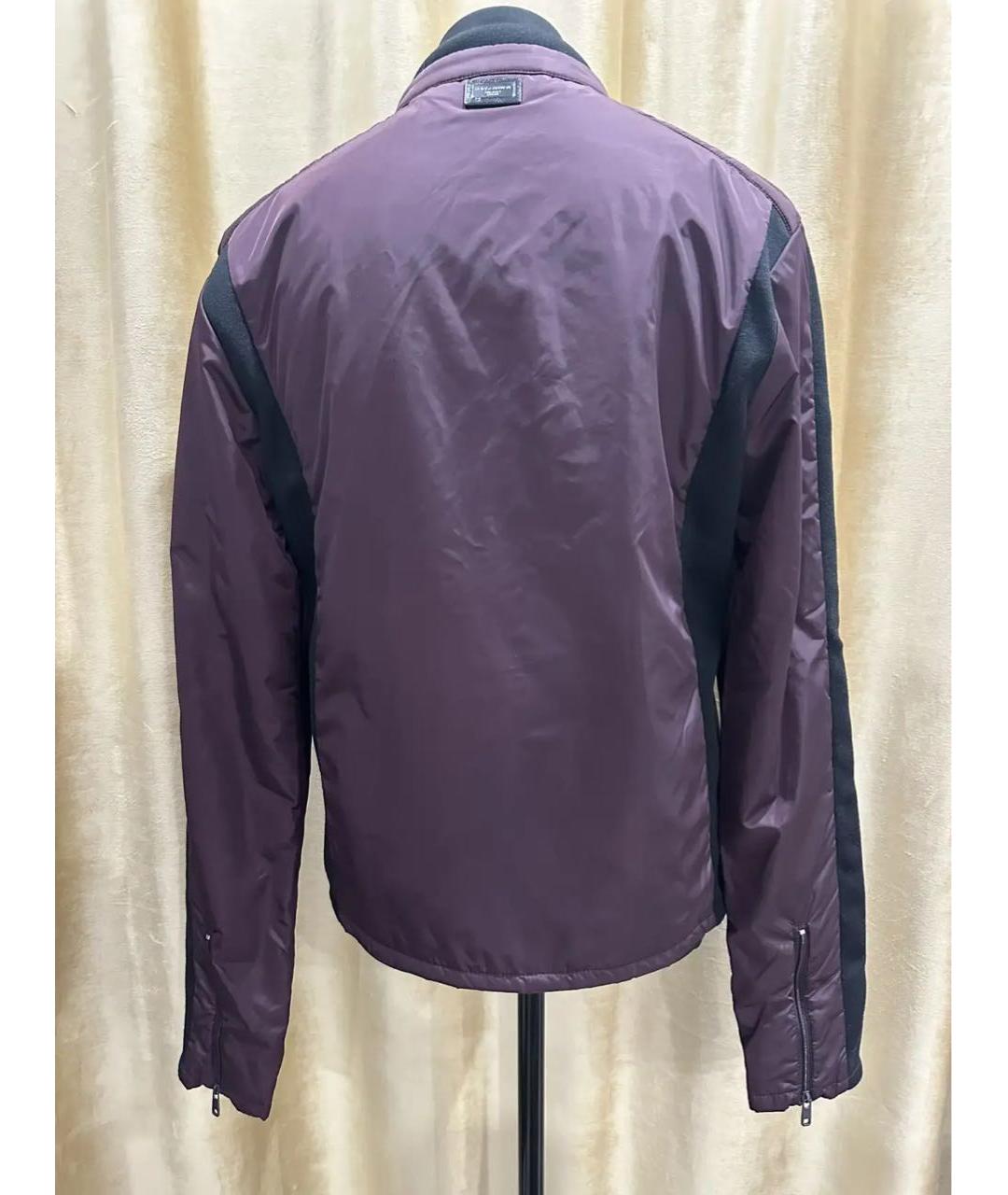 DOLCE&GABBANA Бордовая синтетическая куртка, фото 2