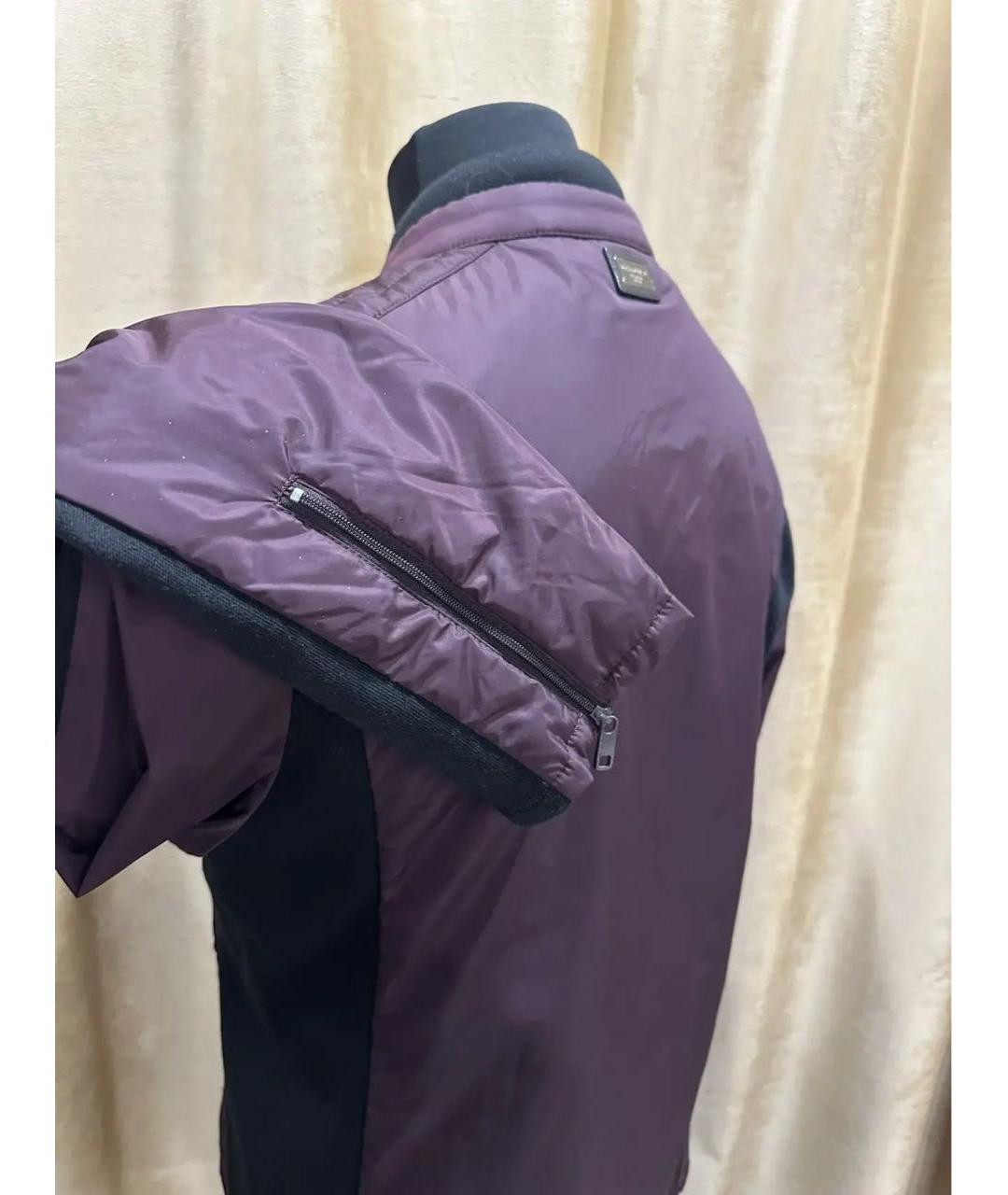 DOLCE&GABBANA Бордовая синтетическая куртка, фото 5