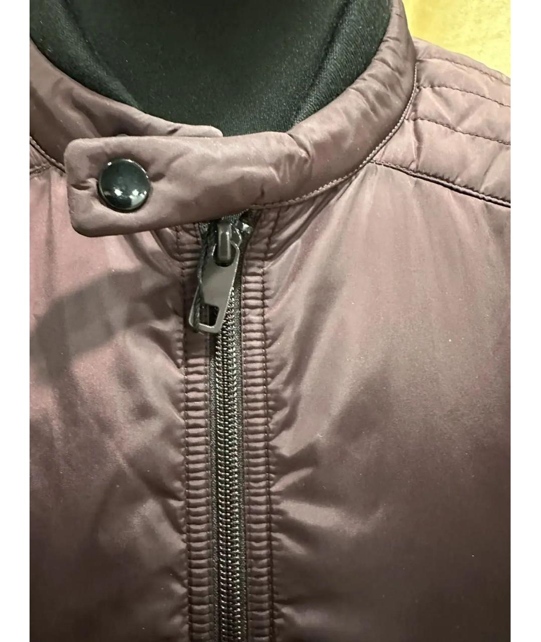 DOLCE&GABBANA Бордовая синтетическая куртка, фото 6