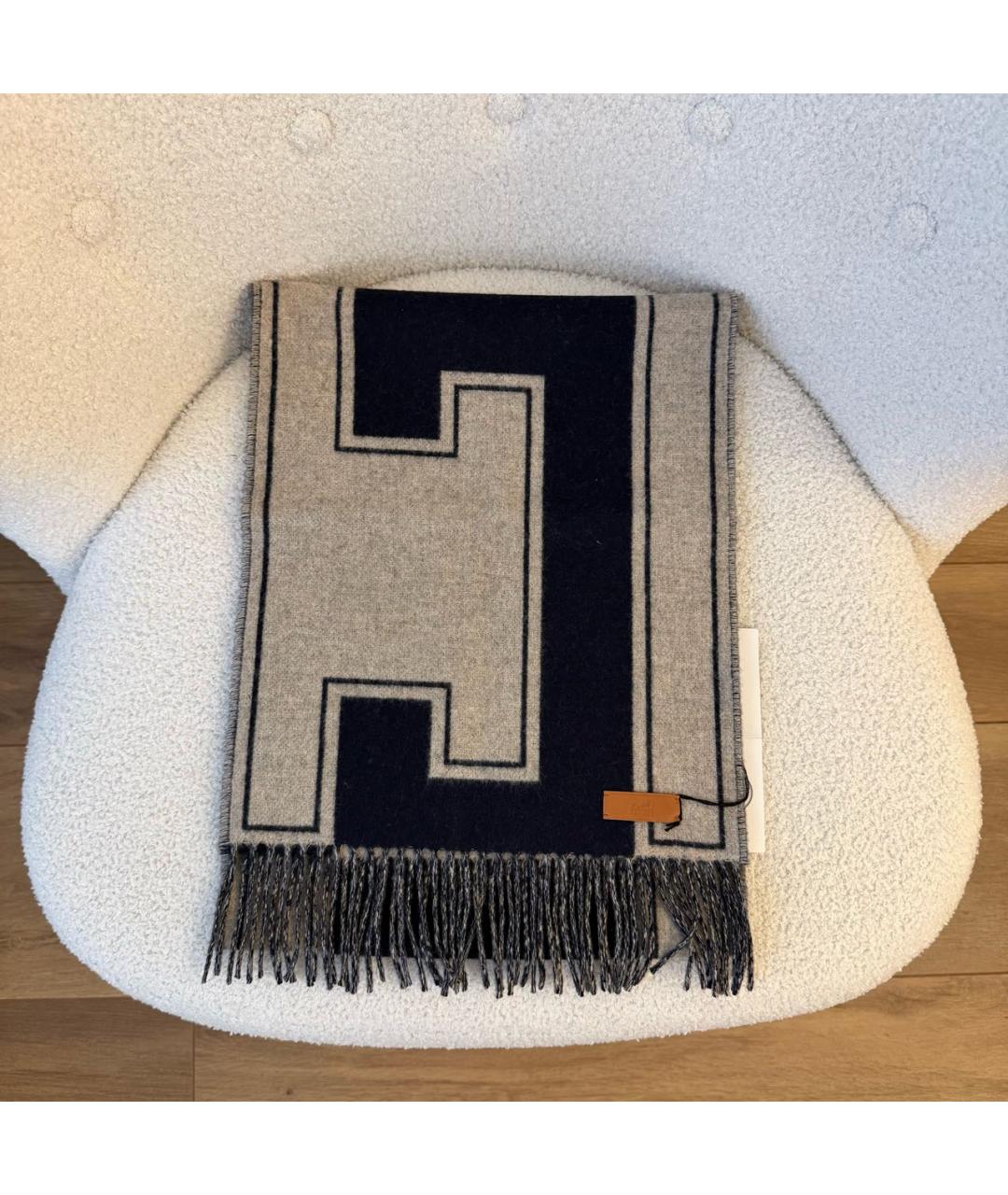 HERMES Мульти кашемировый шарф, фото 3