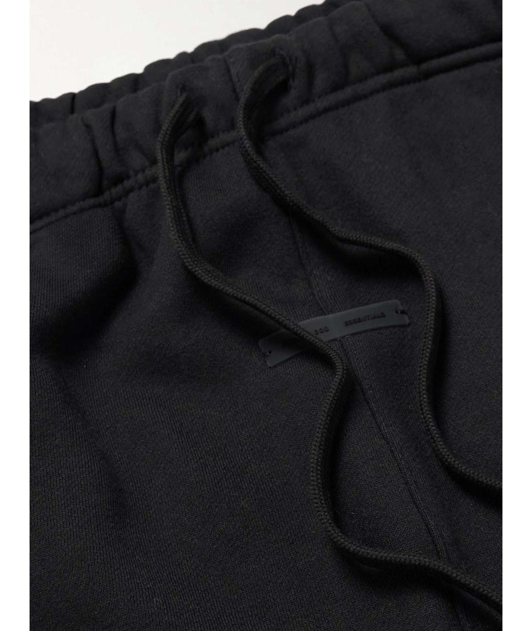 FEAR OF GOD ESSENTIALS Черные хлопковые брюки широкие, фото 4