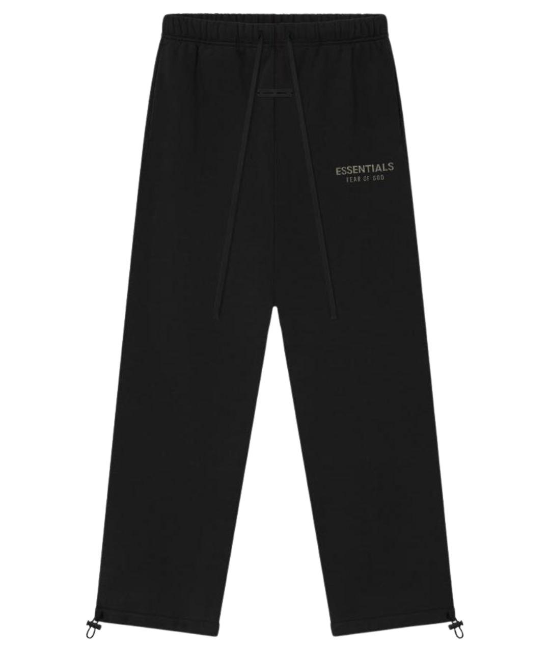 FEAR OF GOD ESSENTIALS Черные хлопковые брюки широкие, фото 1