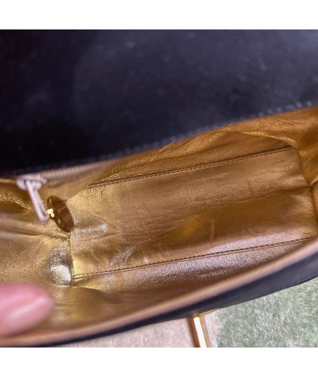 CHANEL Черная тканевая сумка через плечо, фото 4