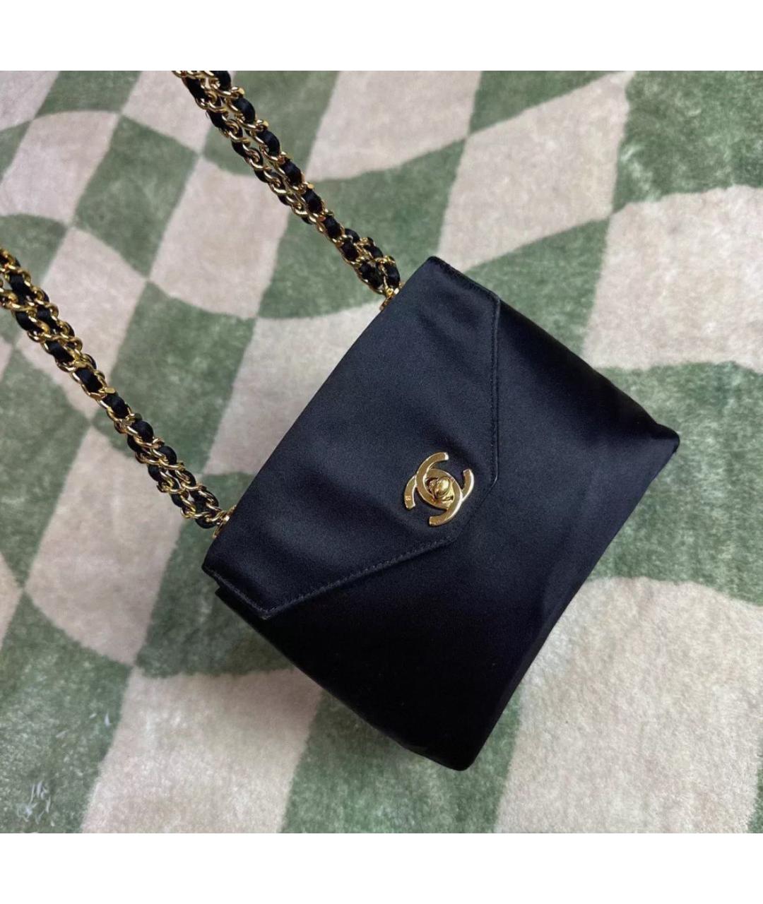 CHANEL Черная тканевая сумка через плечо, фото 2