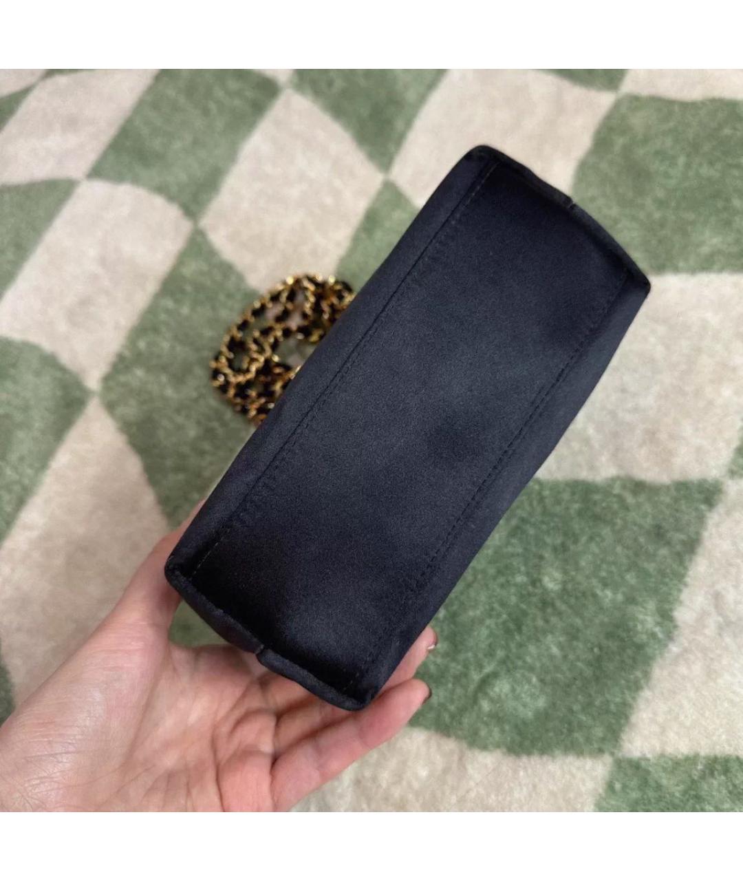 CHANEL Черная тканевая сумка через плечо, фото 6