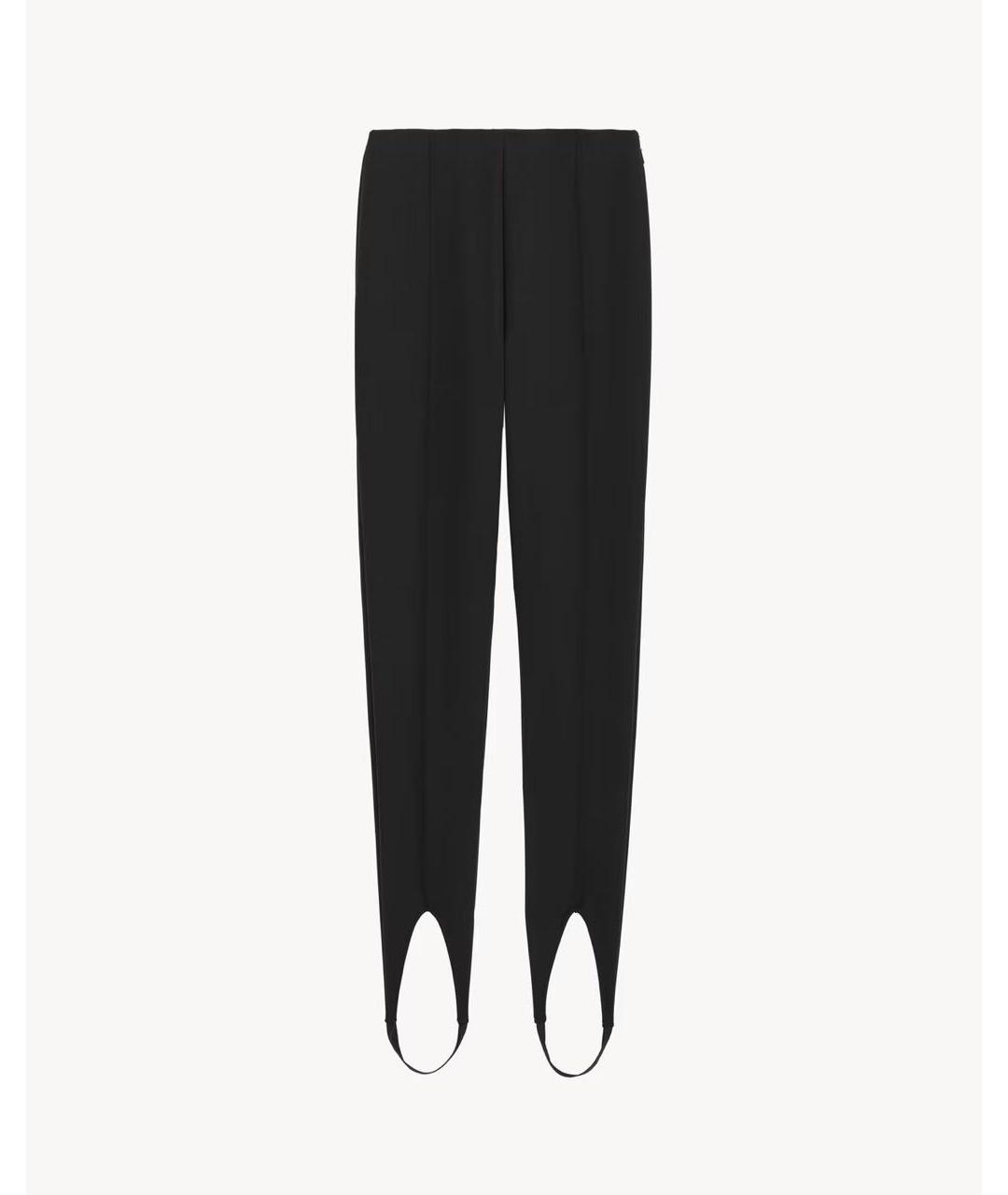 SAINT LAURENT Черные полиамидовые леггинсы и велосипедки, фото 3