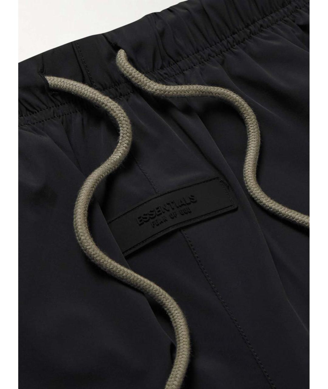 FEAR OF GOD ESSENTIALS Черные хлопковые брюки широкие, фото 2