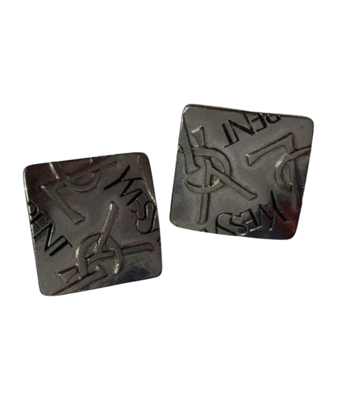 SAINT LAURENT Серебряные металлические клипсы, фото 1