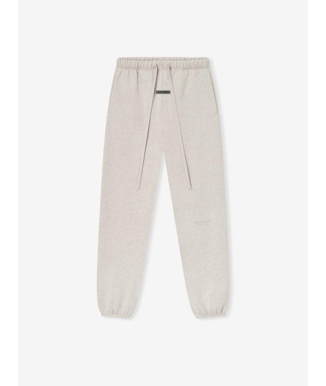 FEAR OF GOD ESSENTIALS Бежевые хлопковые брюки широкие, фото 4