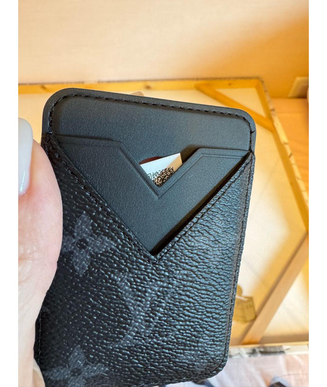LOUIS VUITTON Антрацитовый кардхолдер, фото 7