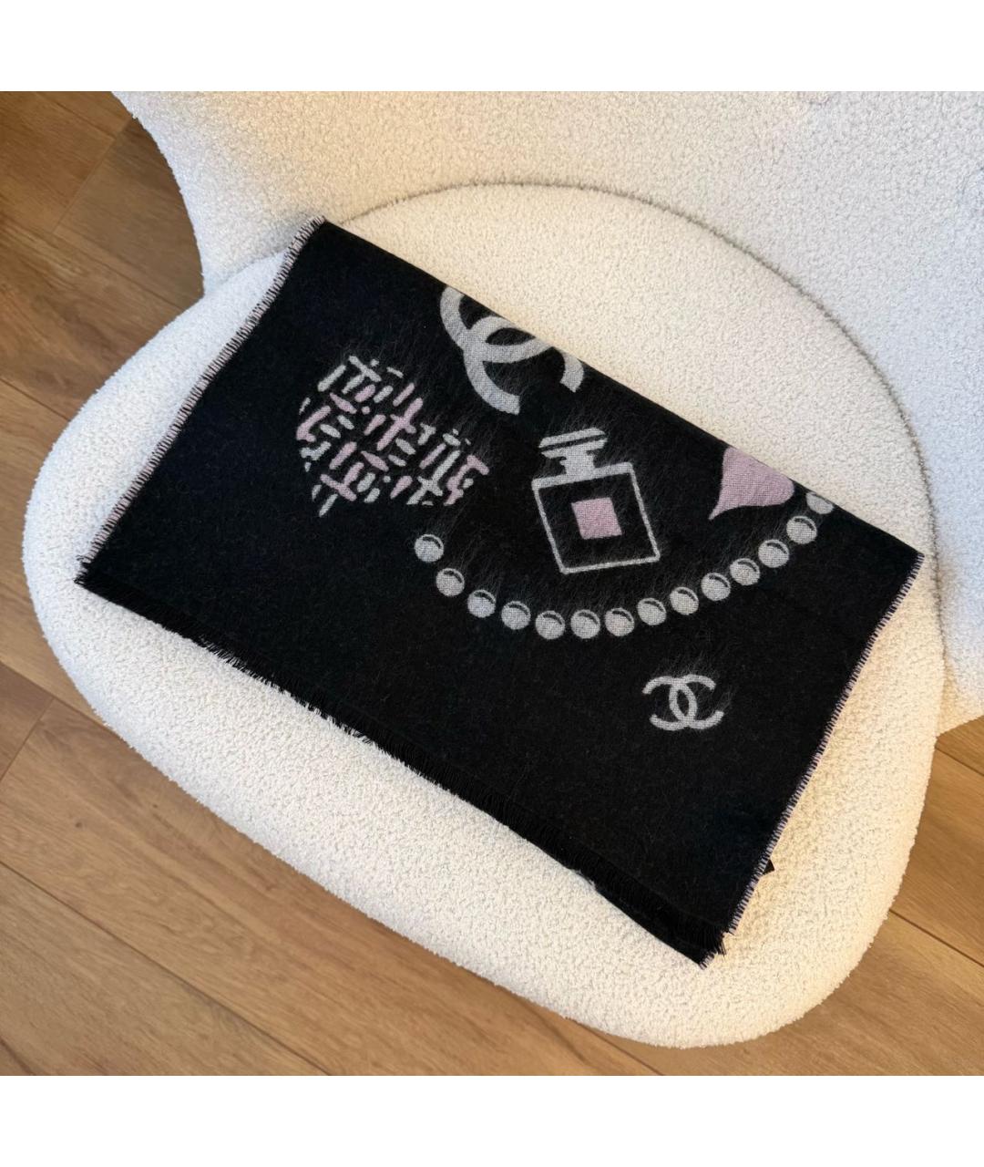CHANEL Мульти шерстяной шарф, фото 4