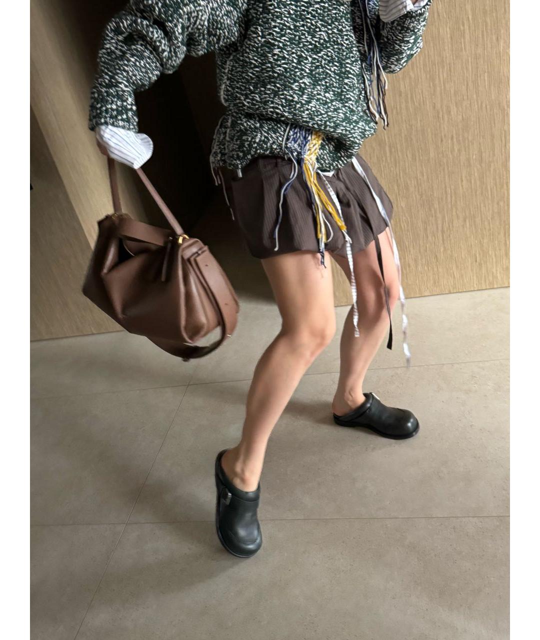 ACNE STUDIOS Зеленые кожаные мюли, фото 7