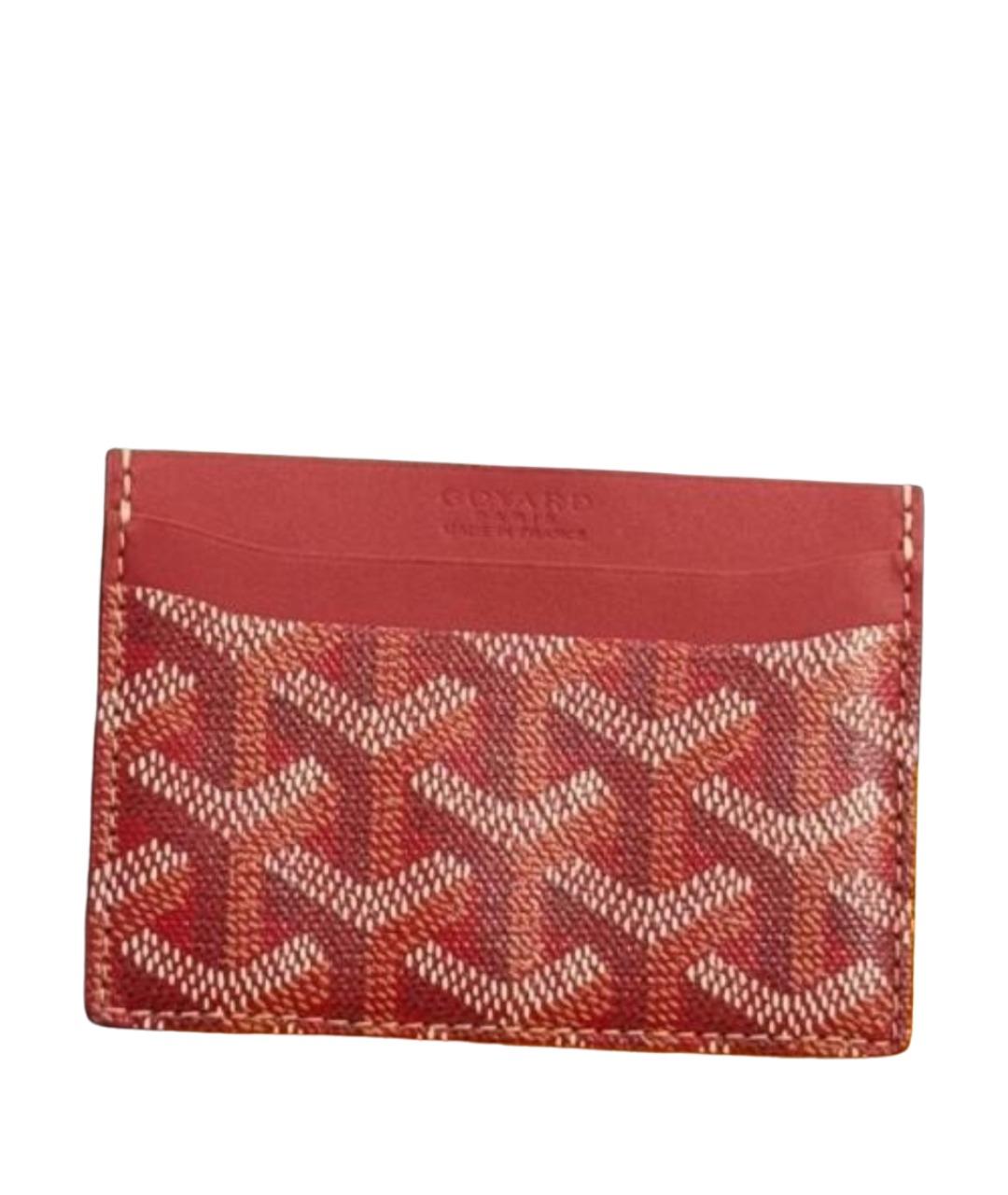 GOYARD Красный кожаный кардхолдер, фото 7