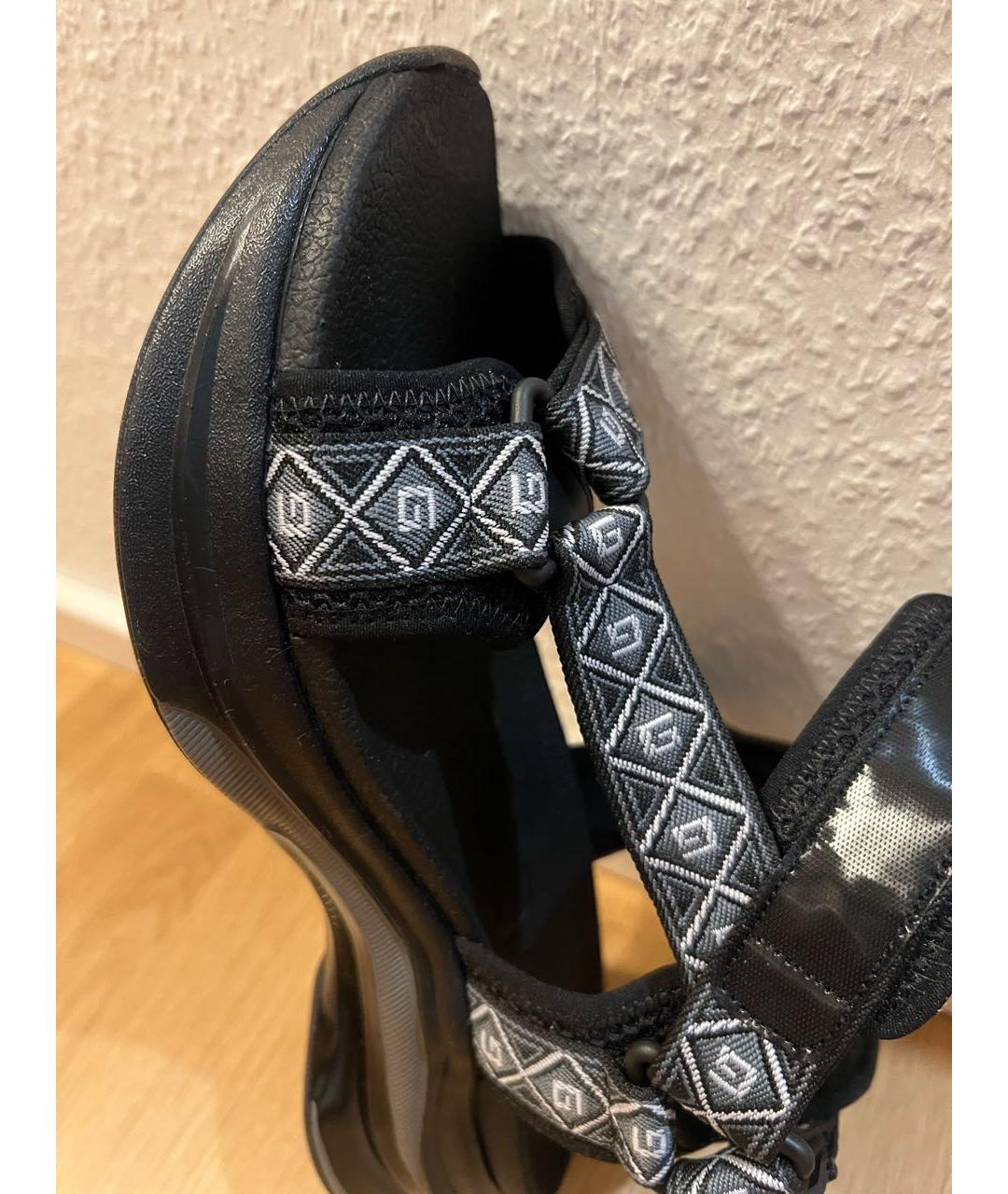 GUCCI Черные текстильные сандалии, фото 4