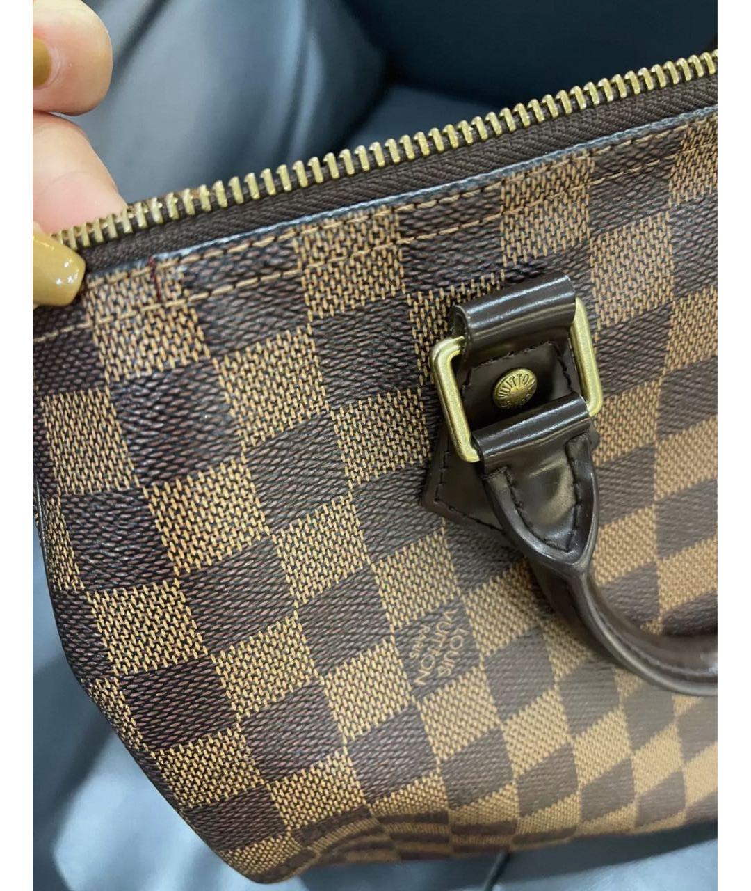 LOUIS VUITTON Коричневая сумка с короткими ручками, фото 3