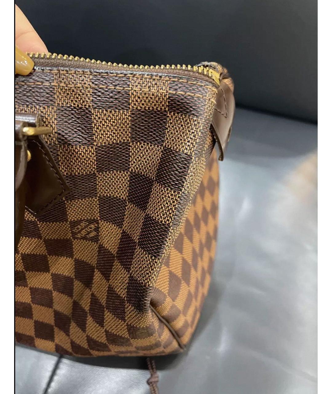 LOUIS VUITTON Коричневая сумка с короткими ручками, фото 8