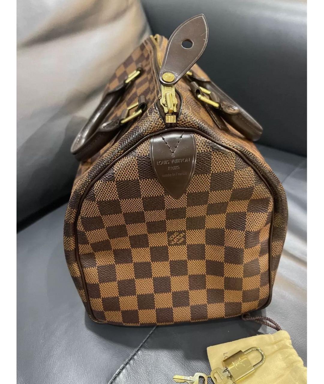 LOUIS VUITTON Коричневая сумка с короткими ручками, фото 5