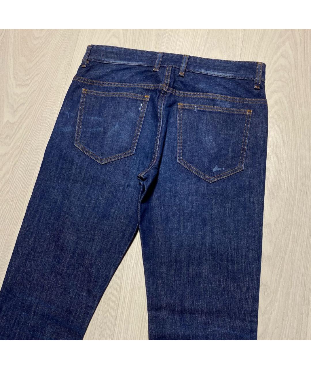 LOVE MOSCHINO Темно-синие хлопко-эластановые джинсы скинни, фото 5