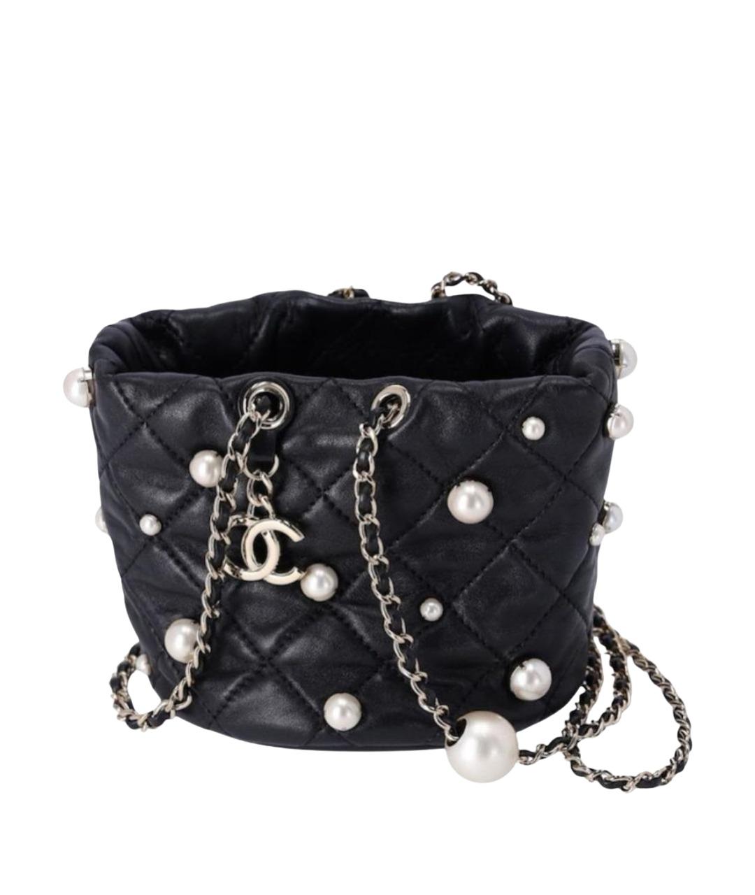 CHANEL Черная кожаная сумка через плечо, фото 1