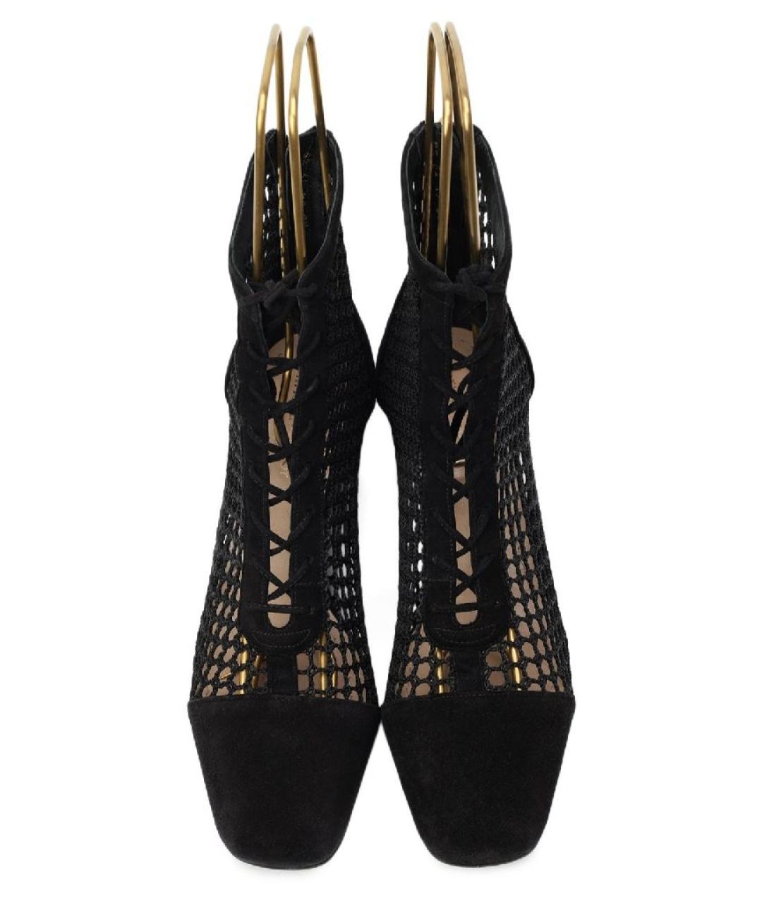 CHRISTIAN DIOR Черные замшевые ботинки, фото 2