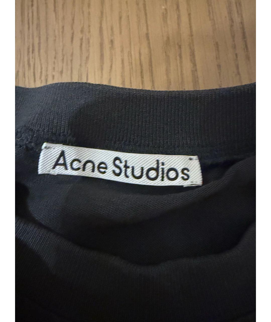 ACNE STUDIOS Серая хлопковая футболка, фото 3