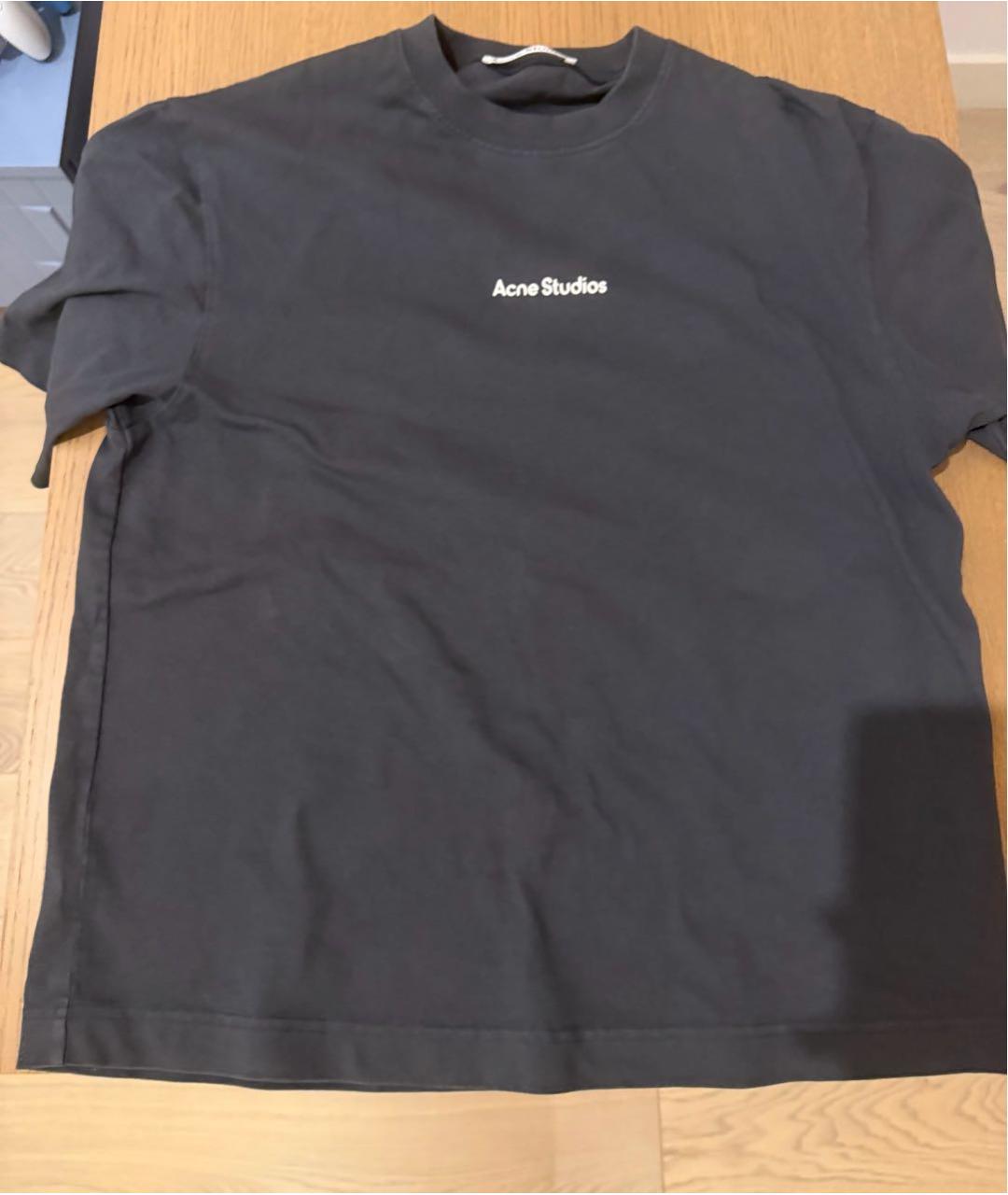 ACNE STUDIOS Серая хлопковая футболка, фото 5