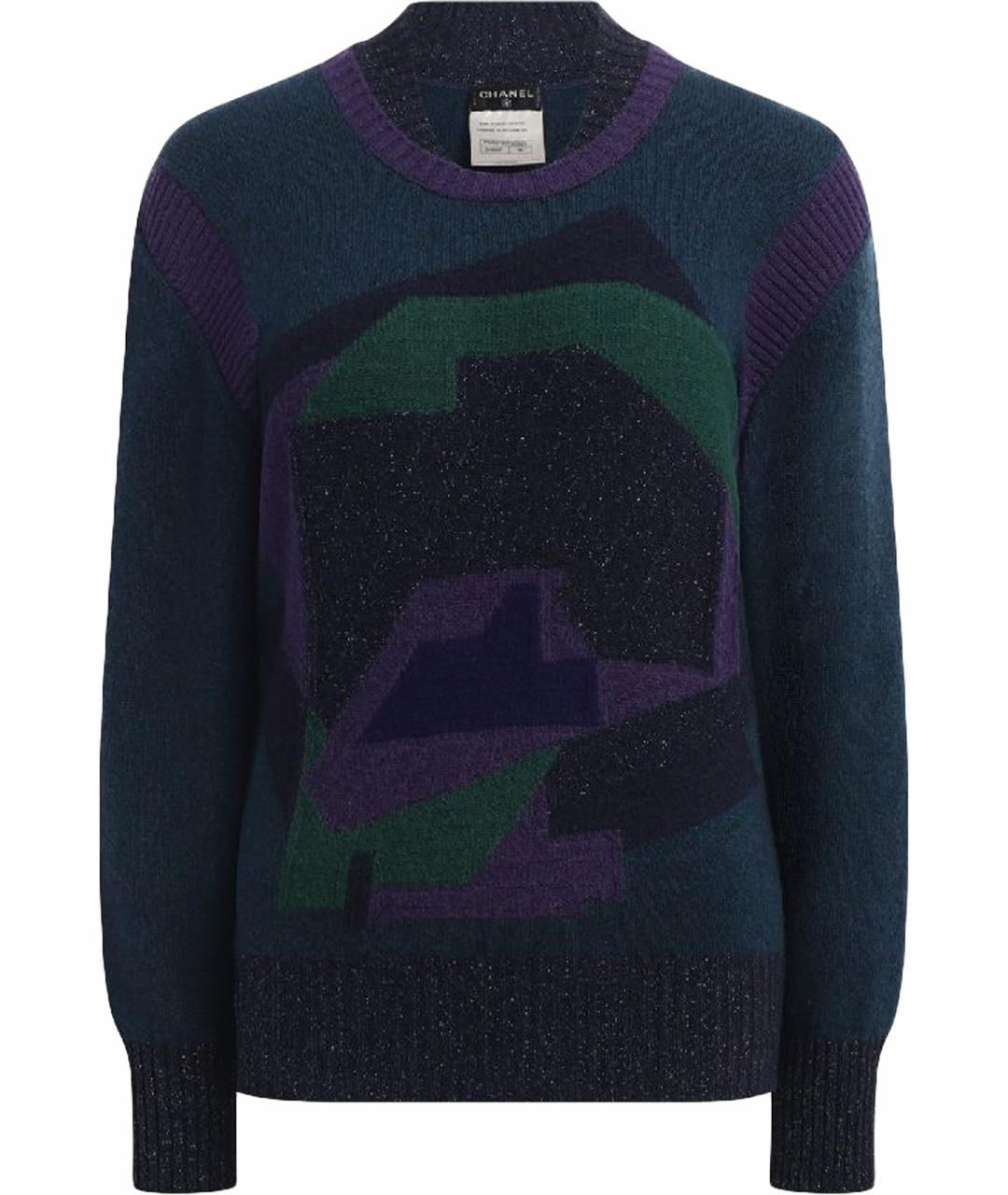 CHANEL Мульти кашемировый джемпер / свитер, фото 1