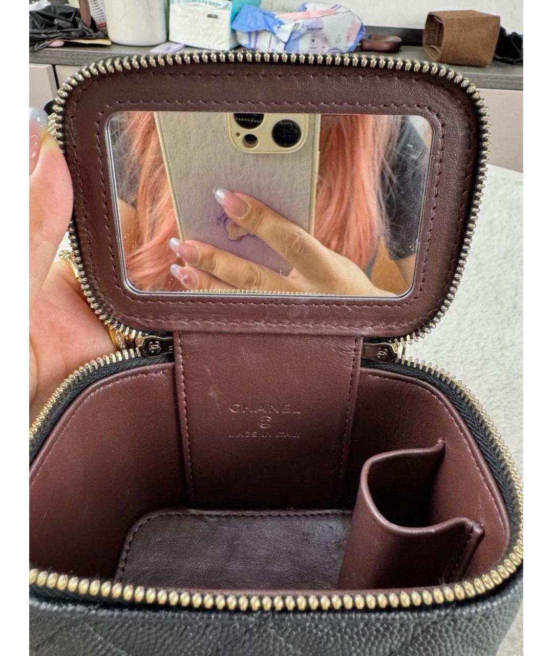 CHANEL Черная кожаная сумка через плечо, фото 4