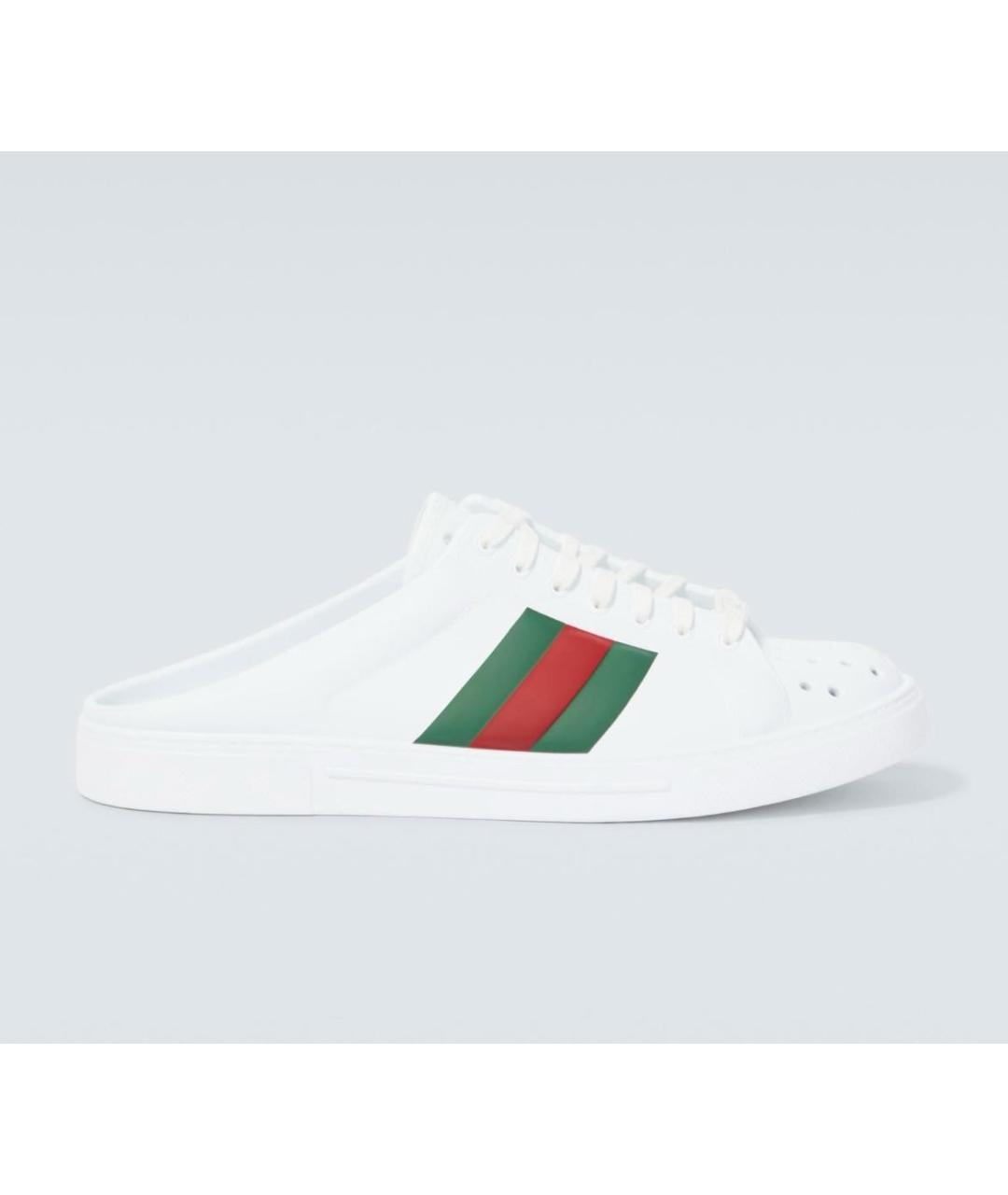 GUCCI Белые резиновые мюли, фото 5