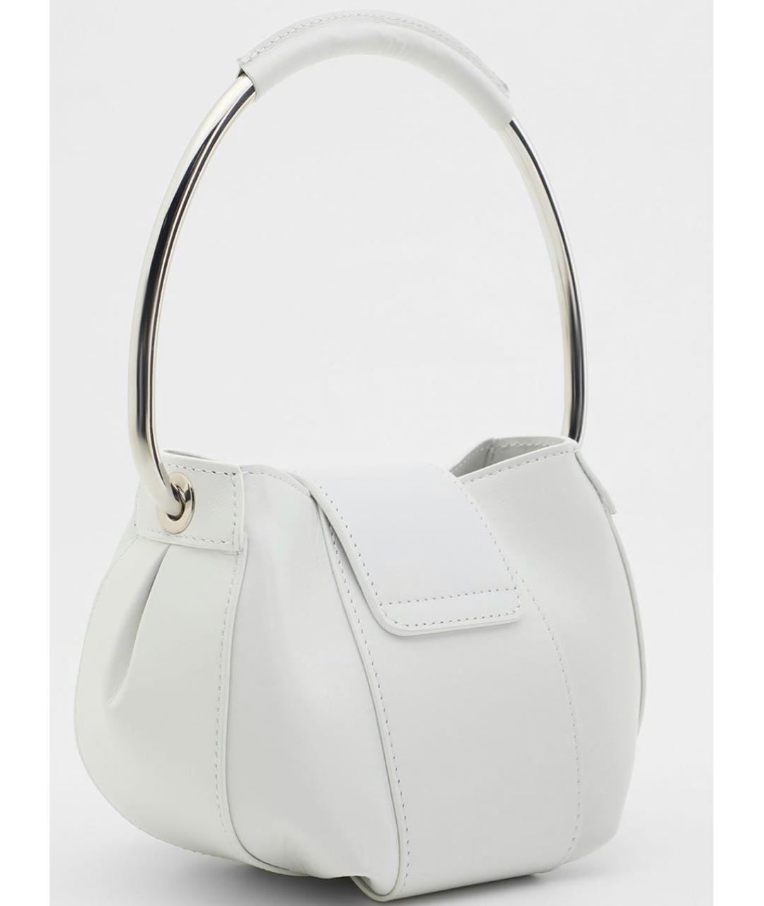 COPERNI Белая кожаная сумка с короткими ручками, фото 3