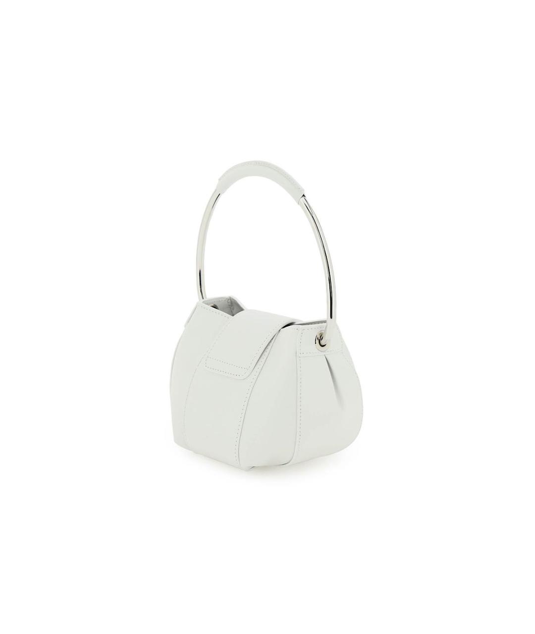 COPERNI Белая кожаная сумка с короткими ручками, фото 2