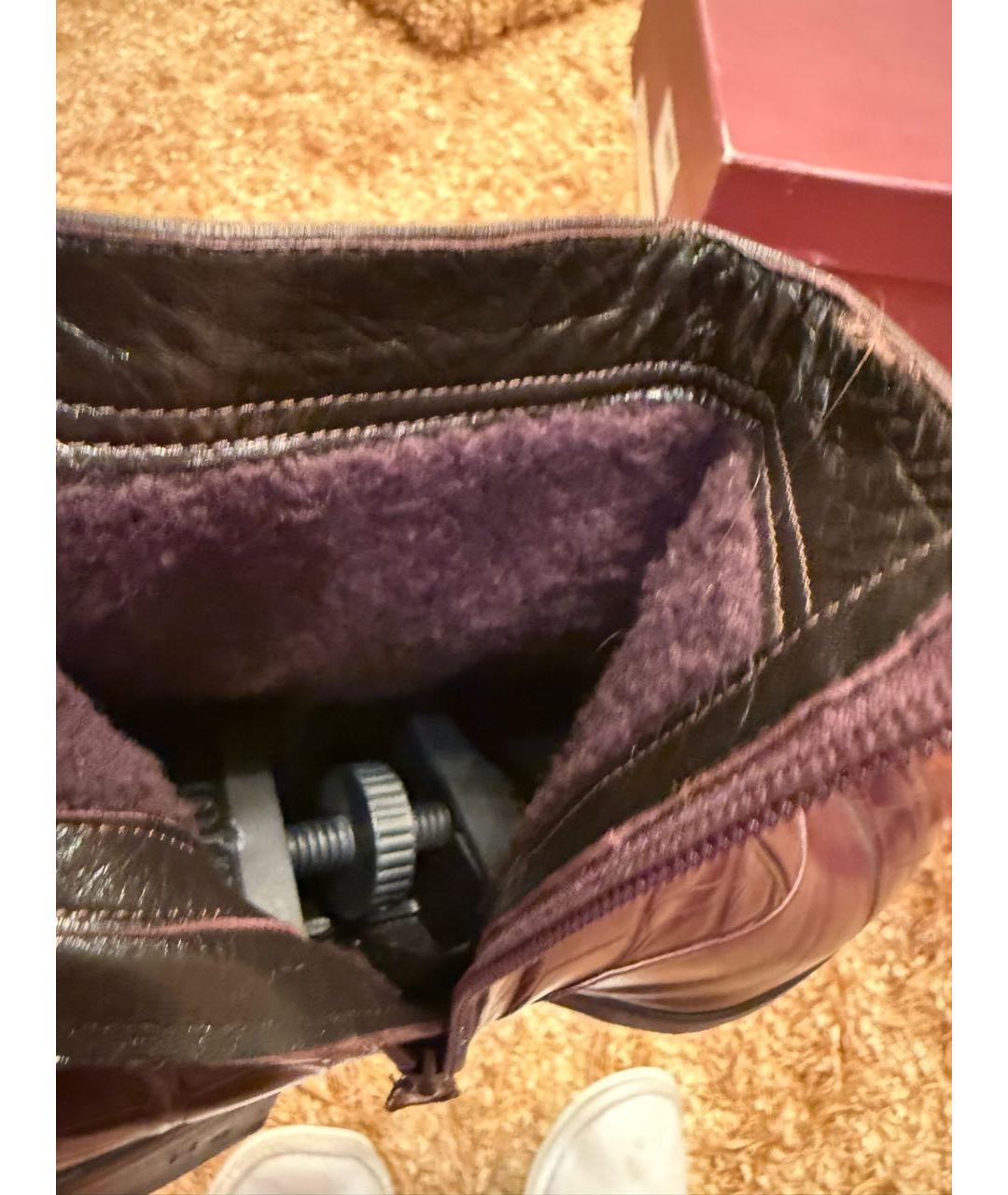 ARTIOLI Коричневые кожаные высокие ботинки, фото 5