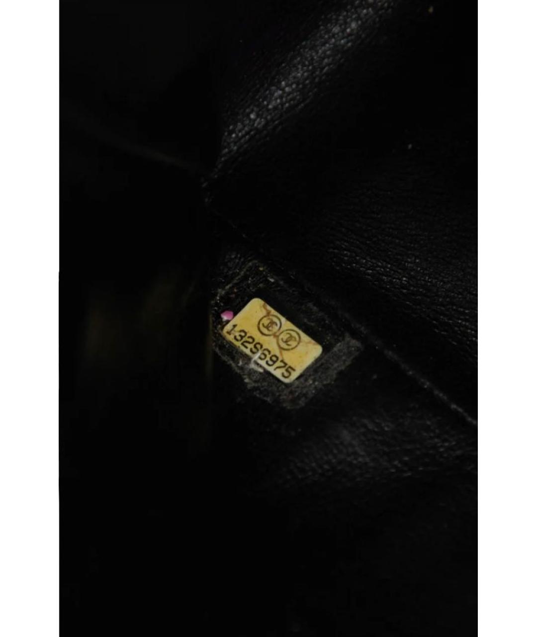CHANEL Черная кожаная сумка через плечо, фото 5