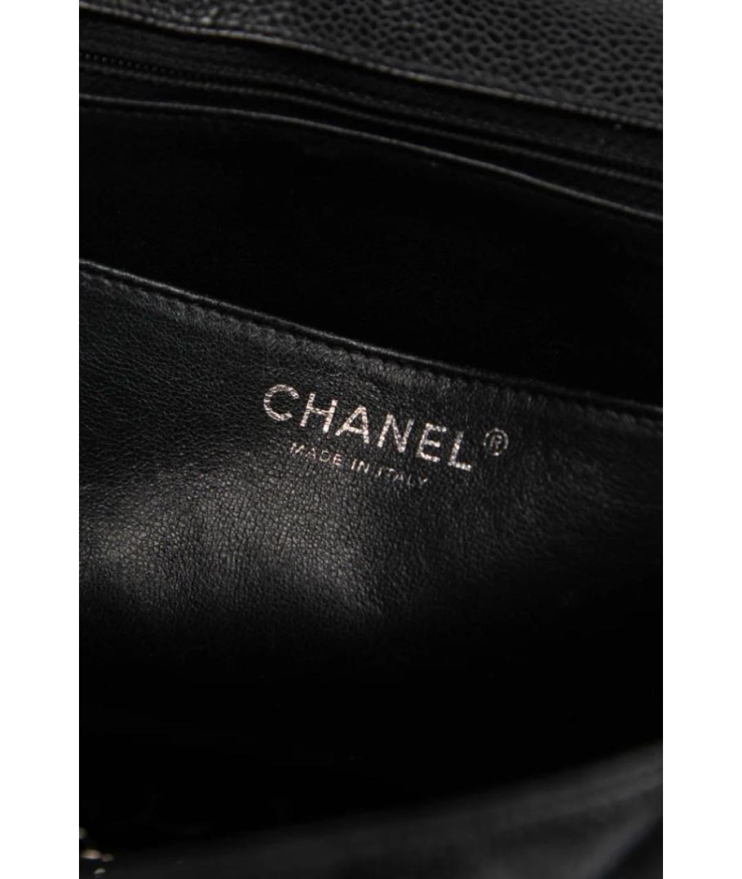 CHANEL Черная кожаная сумка через плечо, фото 4