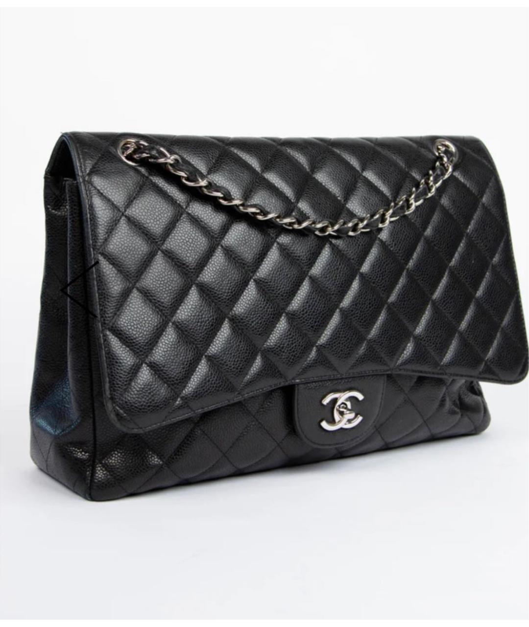 CHANEL Черная кожаная сумка через плечо, фото 2