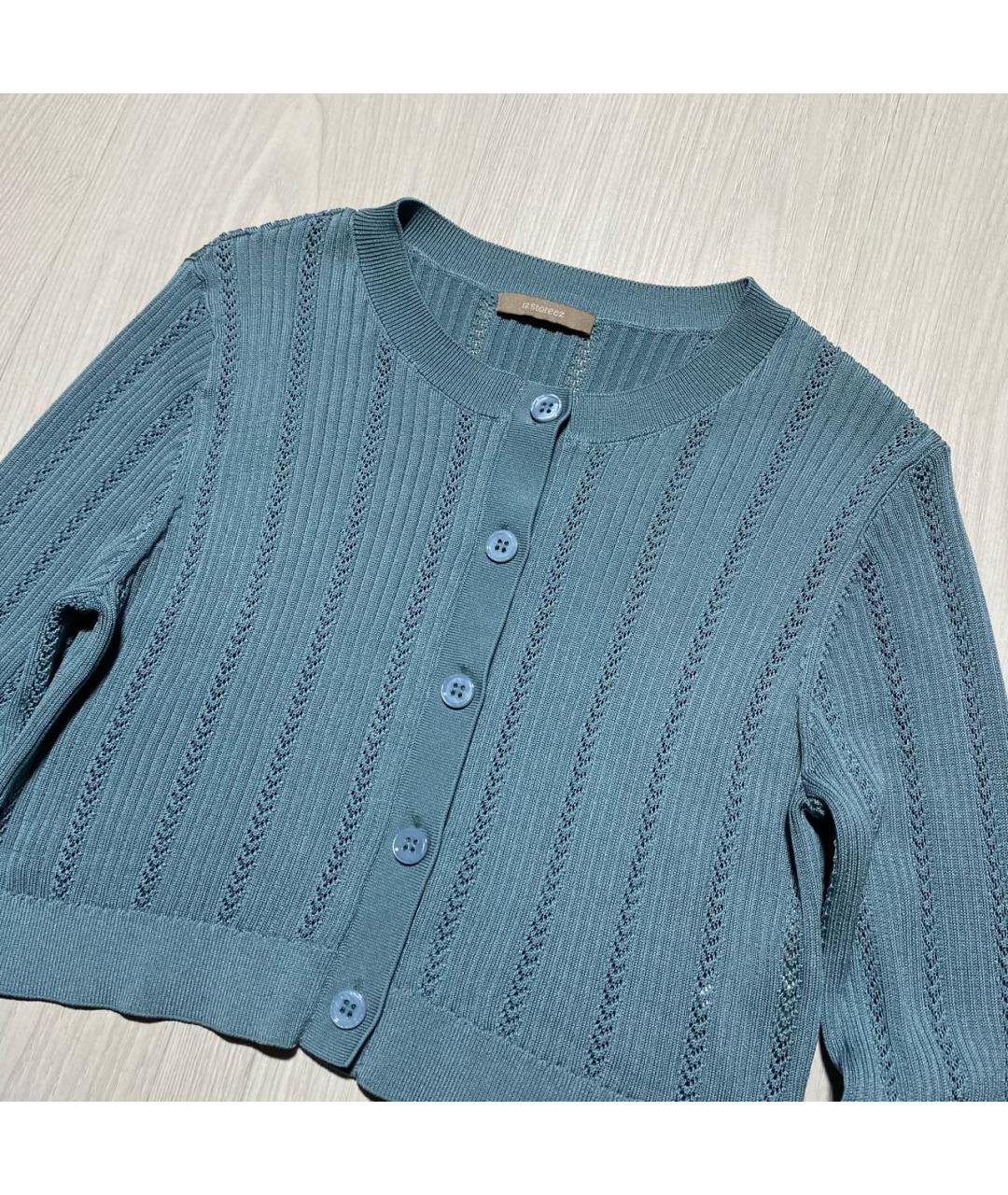 12 STOREEZ Голубой шерстяной кардиган, фото 2