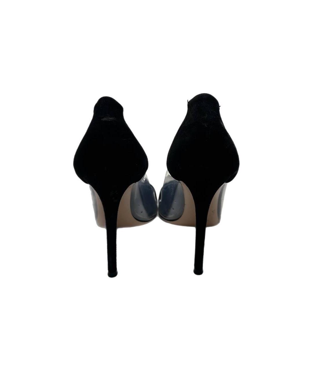 GIANVITO ROSSI Черные замшевые туфли, фото 4