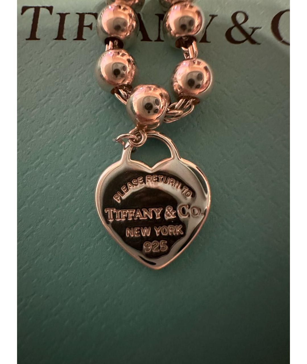 TIFFANY&CO Серебрянный серебряный браслет, фото 4