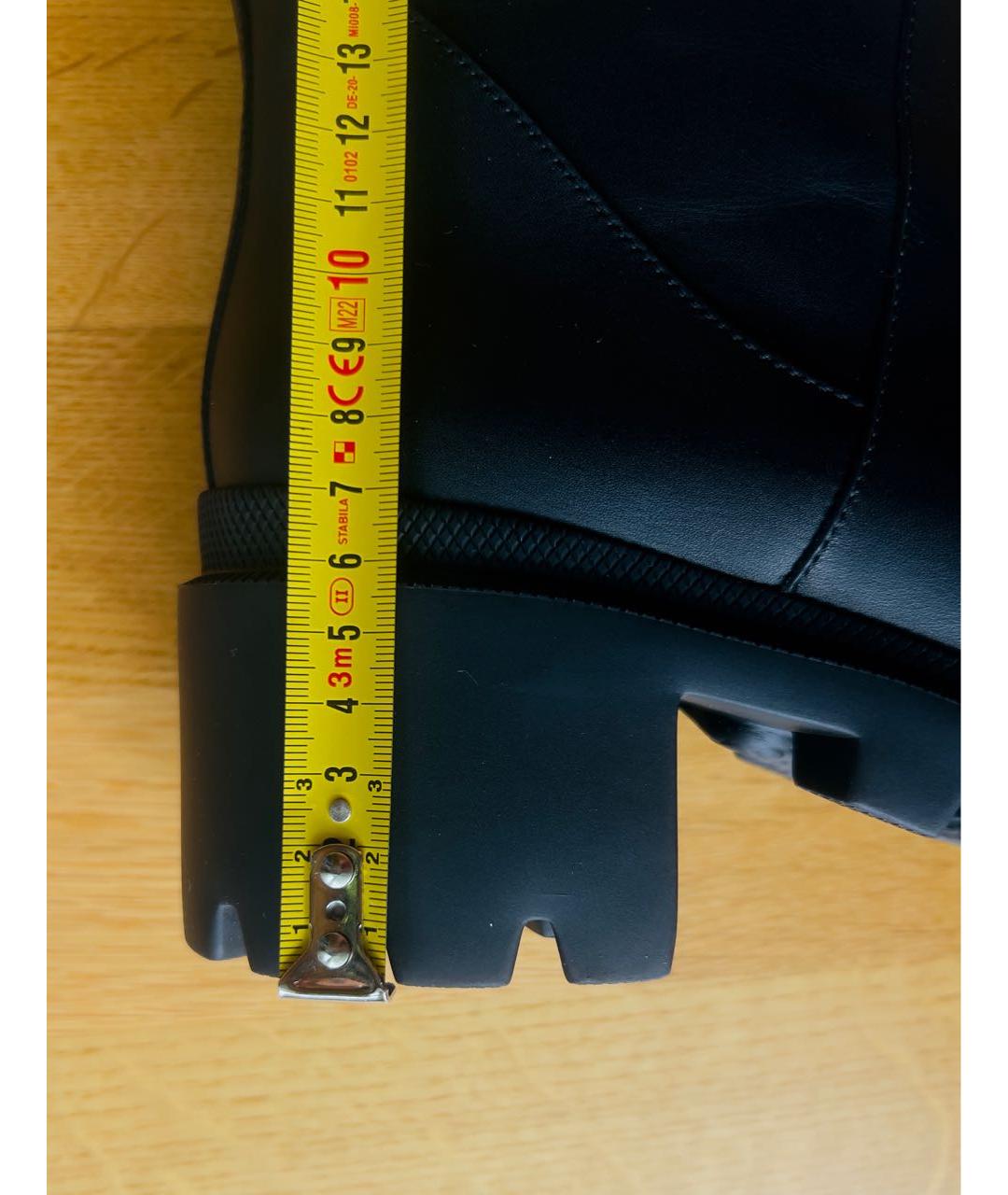 GUCCI Черные кожаные сапоги, фото 6