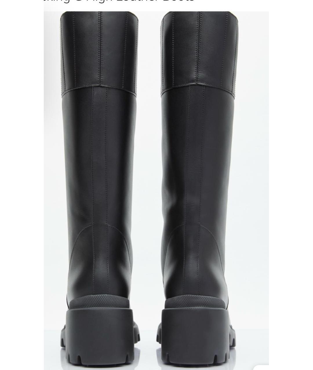 GUCCI Черные кожаные сапоги, фото 4