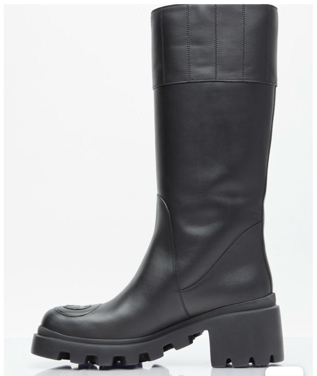 GUCCI Черные кожаные сапоги, фото 8
