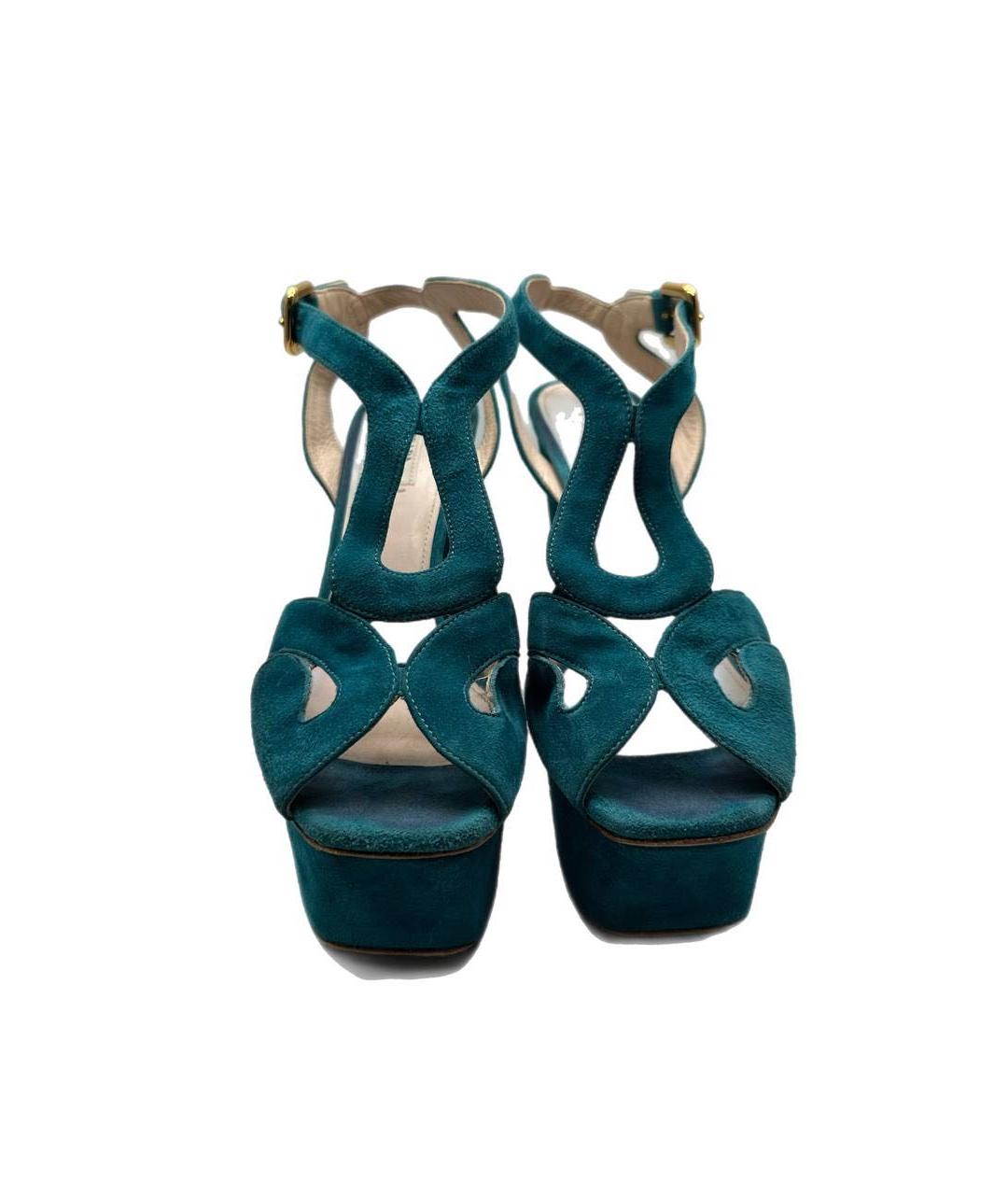 PRADA Синие замшевые туфли, фото 2