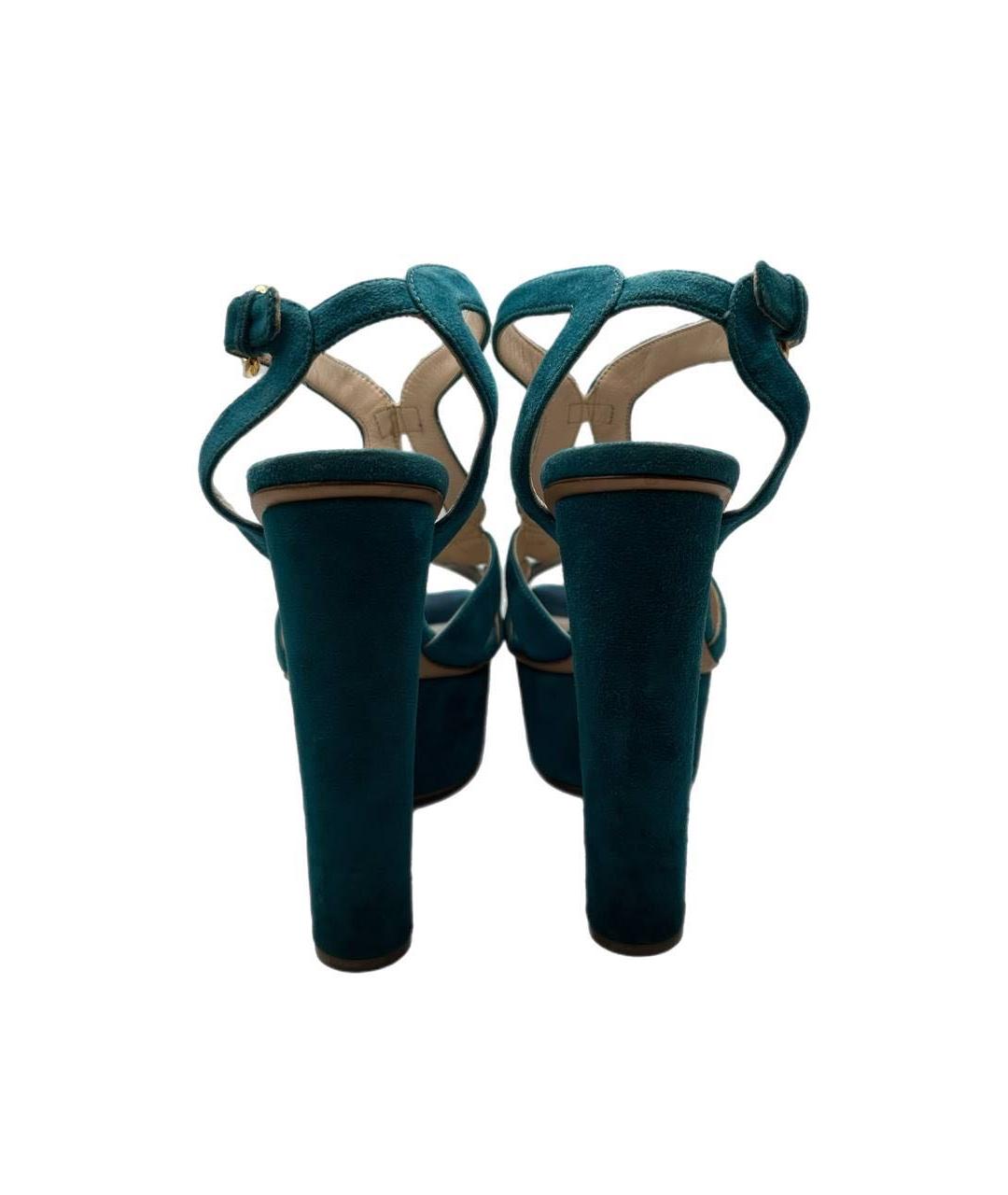 PRADA Синие замшевые туфли, фото 4