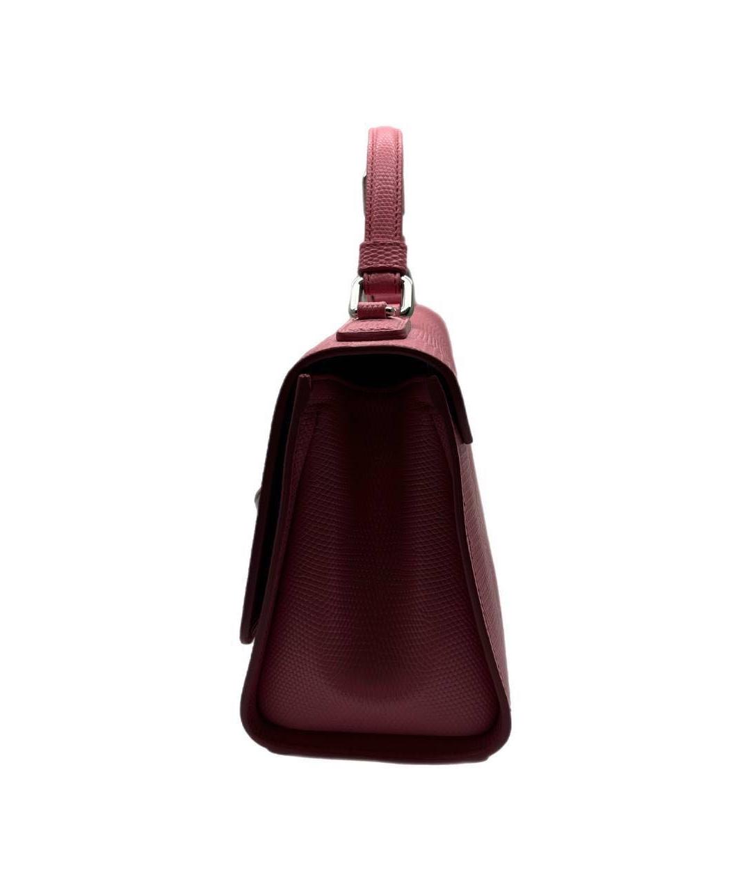 DOLCE&GABBANA Розовая кожаная сумка через плечо, фото 6