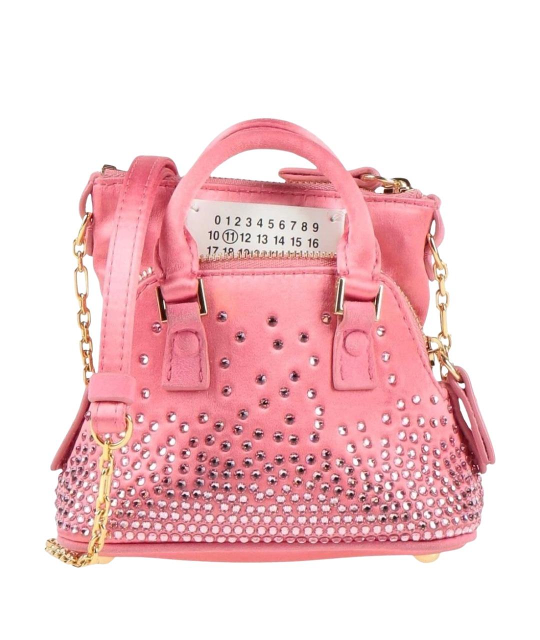 MAISON MARGIELA Розовая тканевая сумка через плечо, фото 1