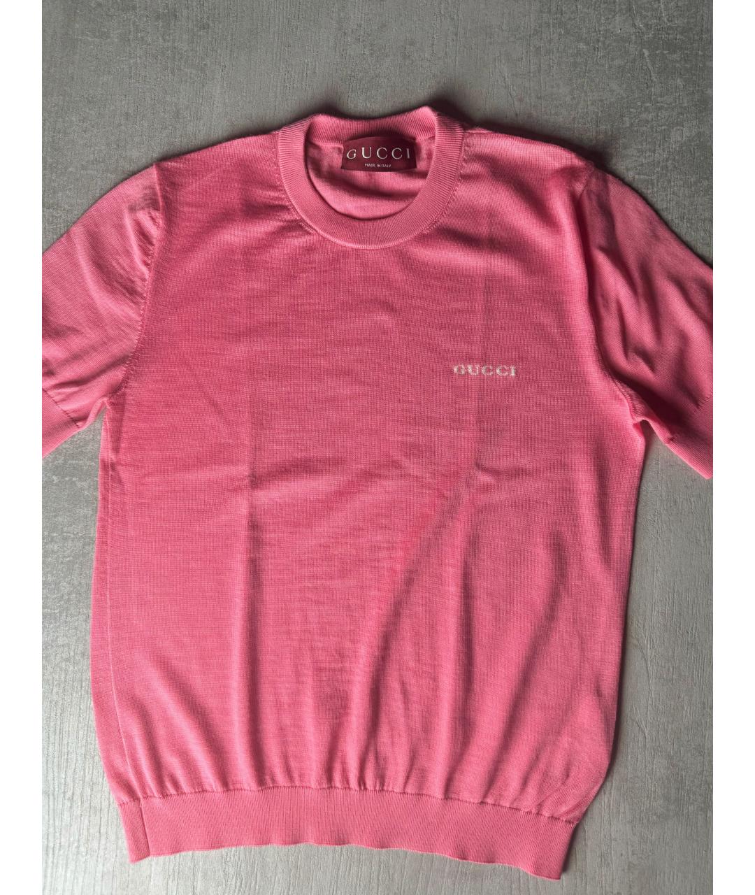 GUCCI Розовый кашемировый джемпер / свитер, фото 5