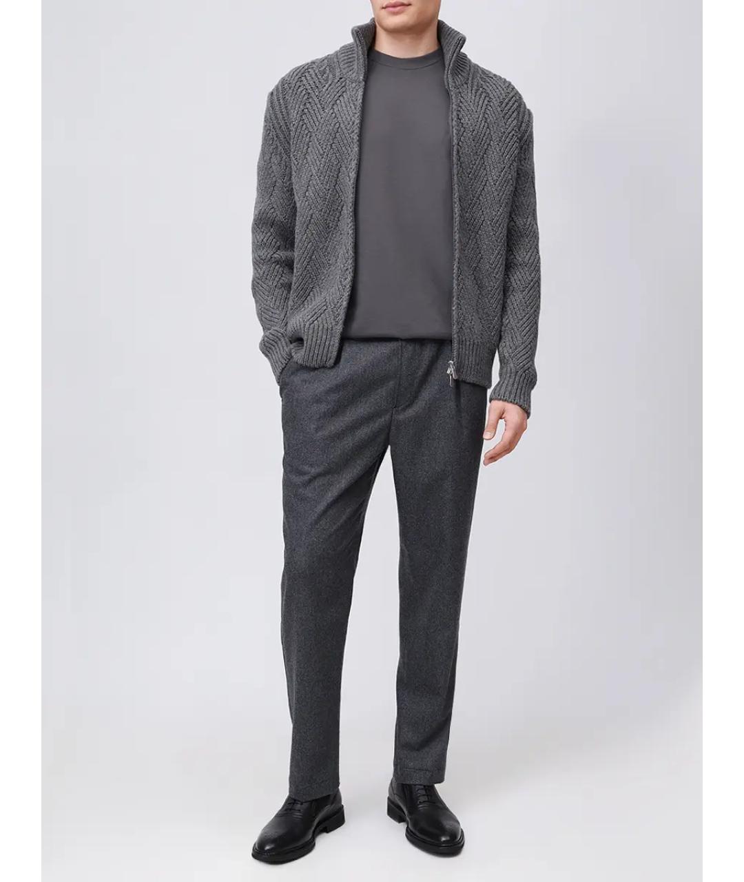 JACOB COHEN Серая хлопковая футболка, фото 2